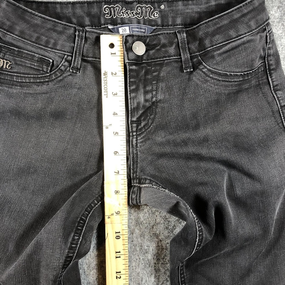 Miss Me Ashley Jeggings‎ Womens 28 Black Low Rise Skinny Stretch Denim Jeans - Picture 12 of 16